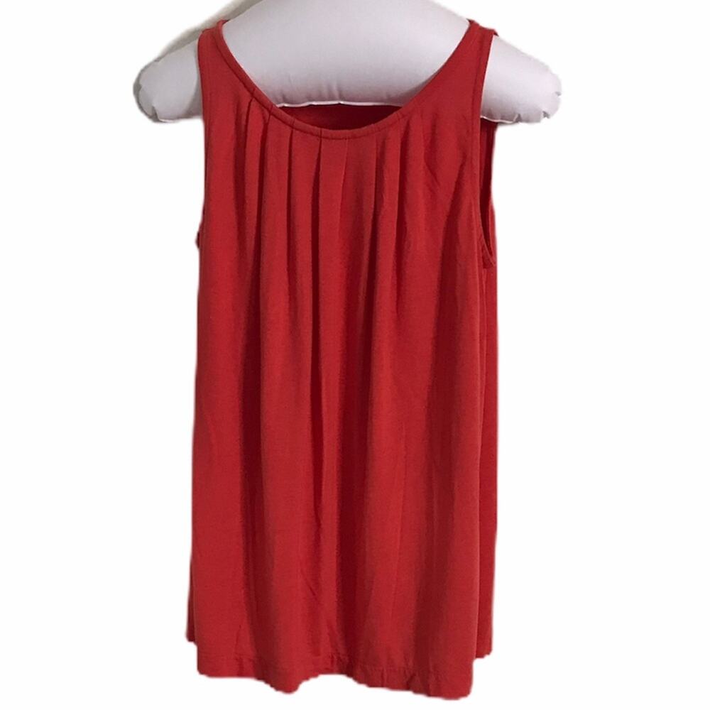 J. Crew Ruched Tank Top Persimmon XS - Picture 2 of 6